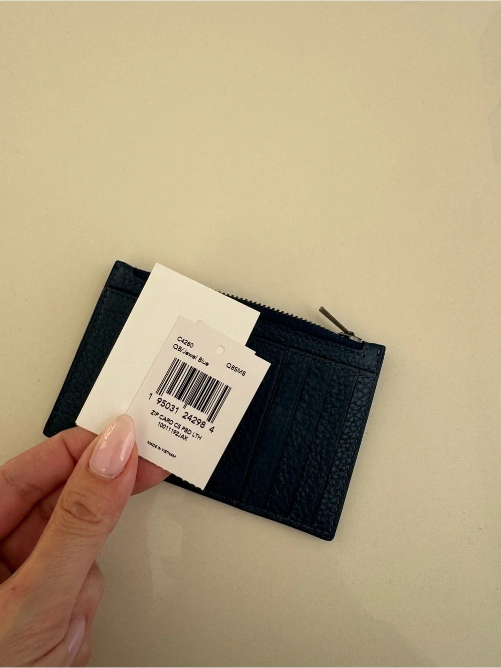 Coach Navy Card Case